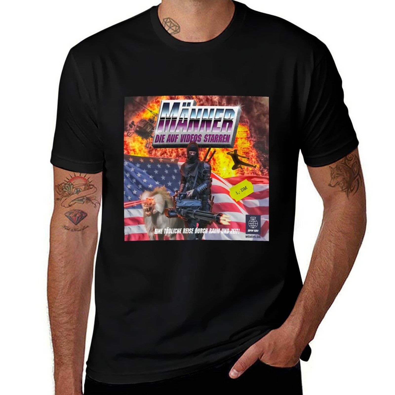 Industrial Laser Printing - Koszulka Ninja Master i jego Laser